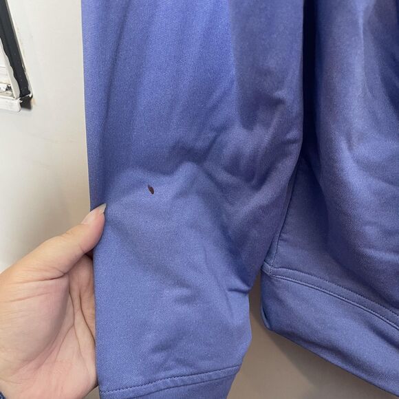 Peter Millar Pullover Mens Medium Quarter Zip Performance Golf Stretch Blue - Picture 7 of 11